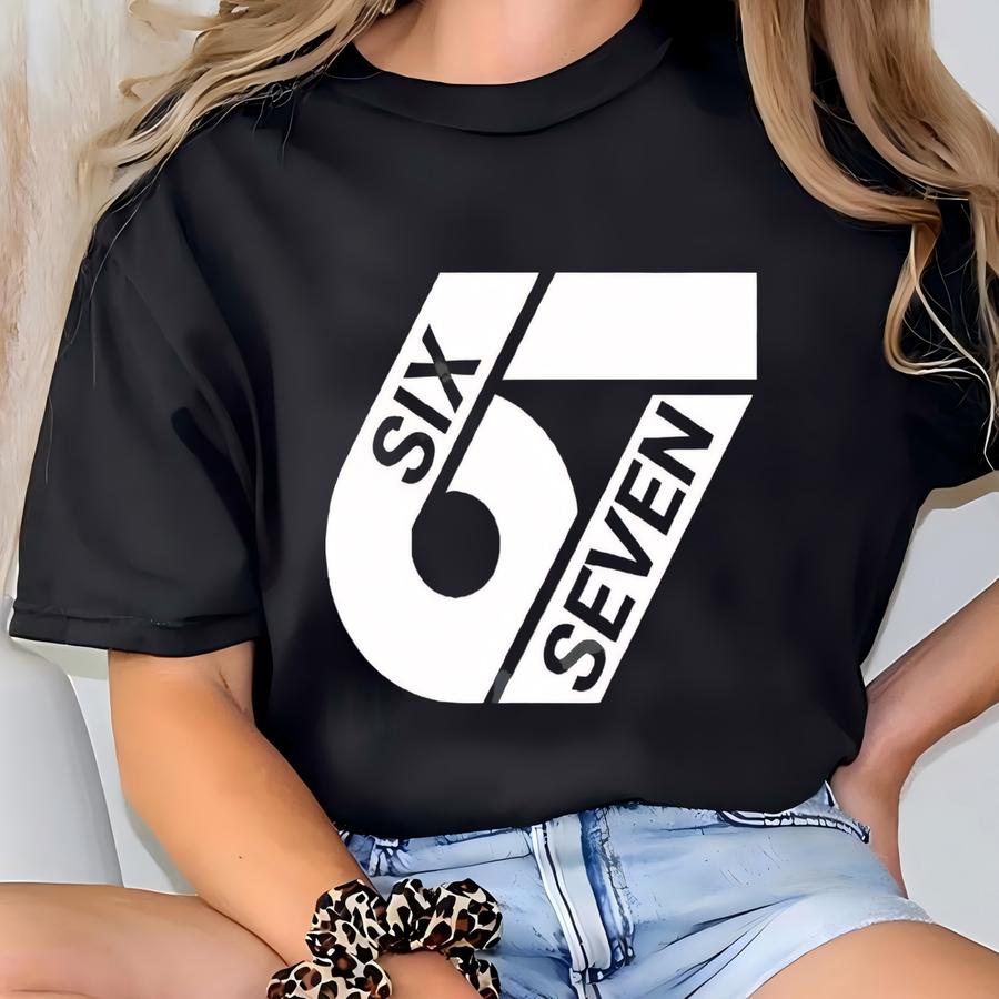 ® Six Seven 6 7 Meme Shirt, Viral Phrase Funny Saying Tee, Trending Social Media Humor, Internet Joke T-shirt