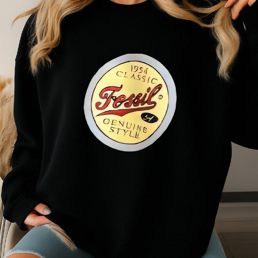 Vintage 90's Fossil Genuine Style Crewneck Sweater Size Large Sweatshirt