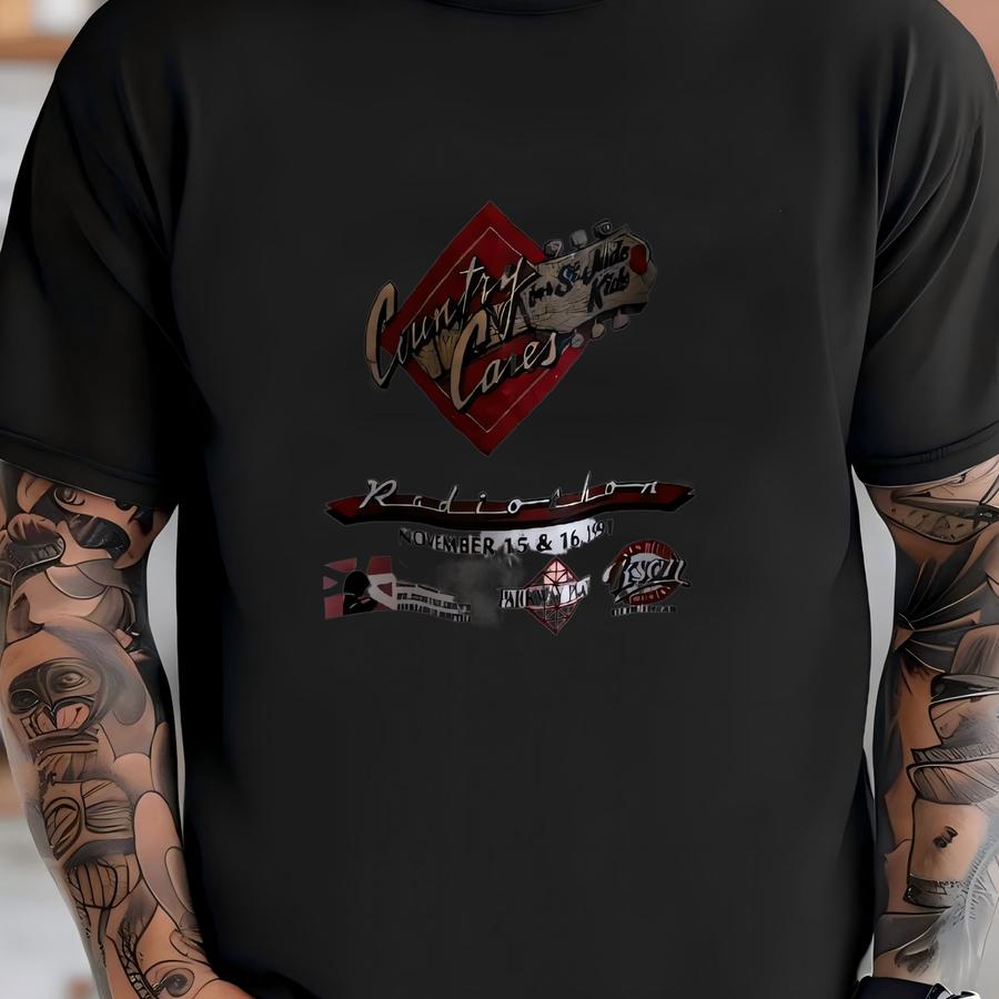 Vintage 1991 Country Music Cares Radiothon Benefit Sweater Size Large T-shirt