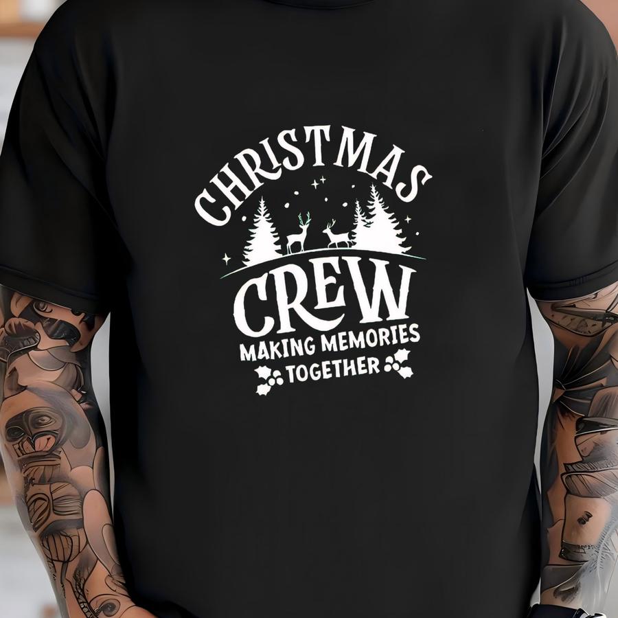 Christmas Crew Shirt: Making Memories Together Tee, Xmas Group Gift T-shirt