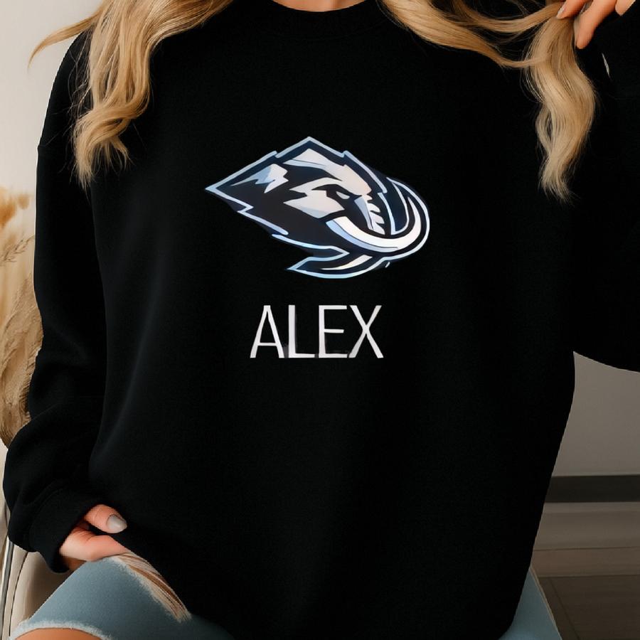 Personalized Utah Mammoth Toddler Sweatshirt | Official Kids Full Zip | Custom Name | Hockey Gift Sweatshirt