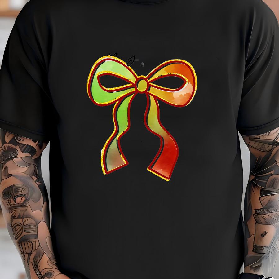 Merry Christmas Bow Shirt, Christmas Coquette Bow Shirt, Christmas Shirt, Merry Christmas Shirt Christmas Sweatshirt, Christmas Shirt T-shirt