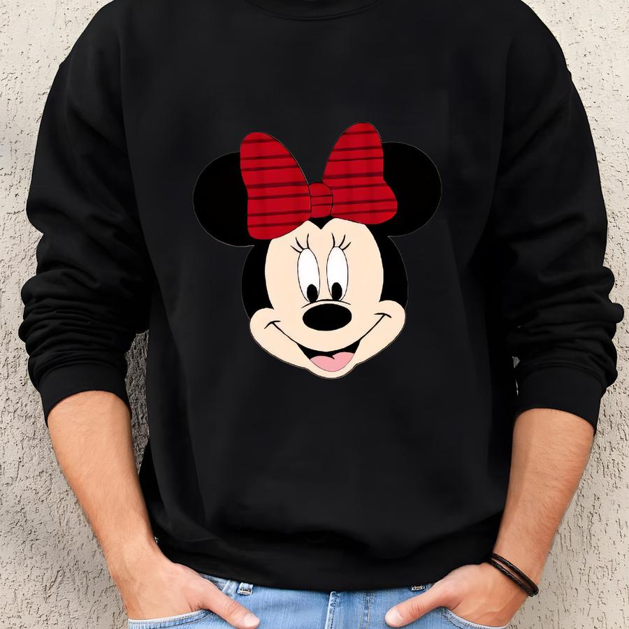 Christmas Couple Sweatshirts, Matching Holiday Cartoon Face For Him Her Sweatshirt