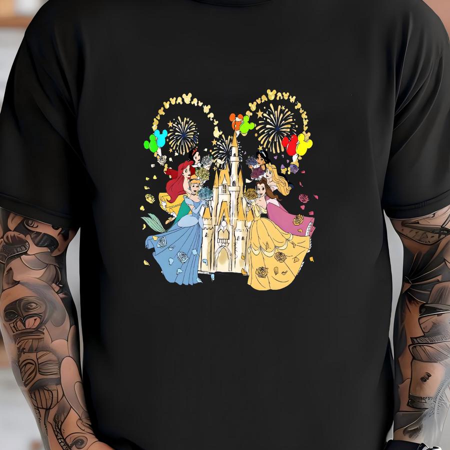 Cozy Castle Princess Graphic Shirt, Magical Vacation Tee T-shirt