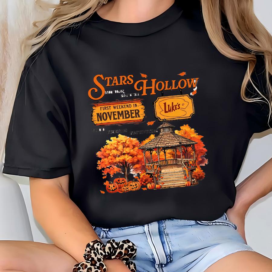 Stars Hollow Festival November Shirt, Luke's Diner Teeshirt, Autumn Festival Shirt T-shirt