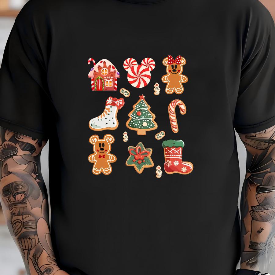 Gingerbread Christmas Sweatshirt, Cute Holiday Cookie Hoodie T-shirt