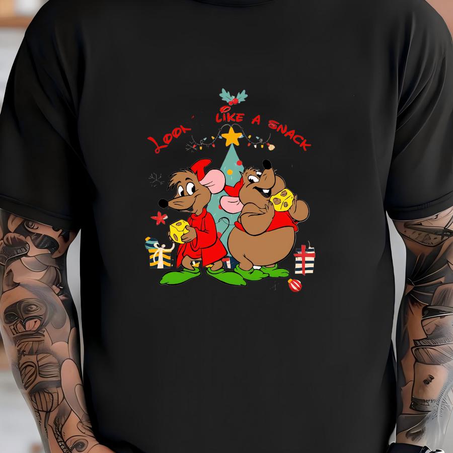 Funny Holiday Cartoon Sweatshirt, Lookin’ Like A Snack Christmas Hoodie T-shirt