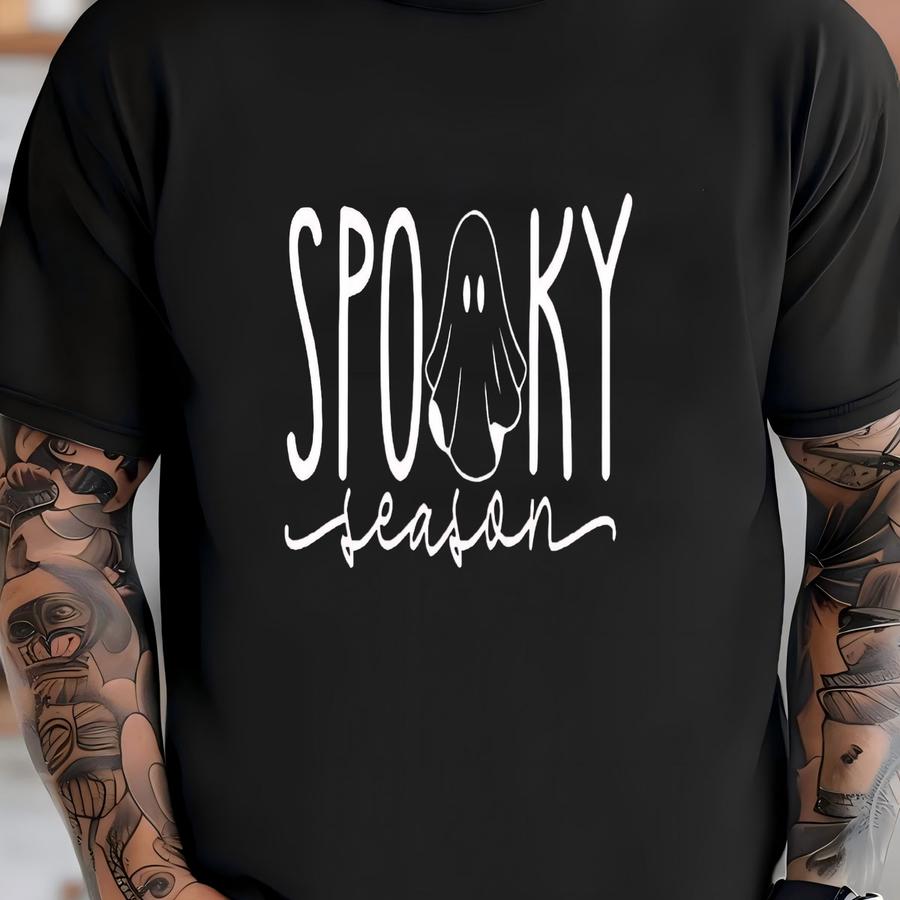 Cute Ghost Shirt, Spooky Season Halloween Tee, Pumpkin Graphic Shirt, Fall Outfit, Funny Spooky Ghost Shirt T-shirt