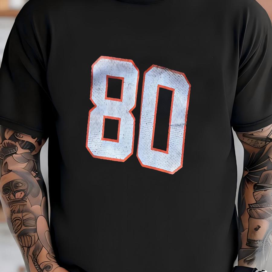 Vintage 90’s  Football Reebok Custom Crop Top Style #80 Jersey T-shirt