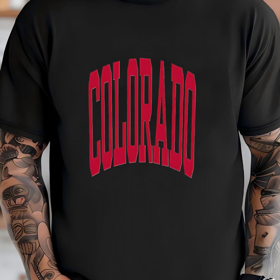 Colorado Sweatshirt: Retro Style Crewneck, Unisex Souvenir Sweater T-shirt