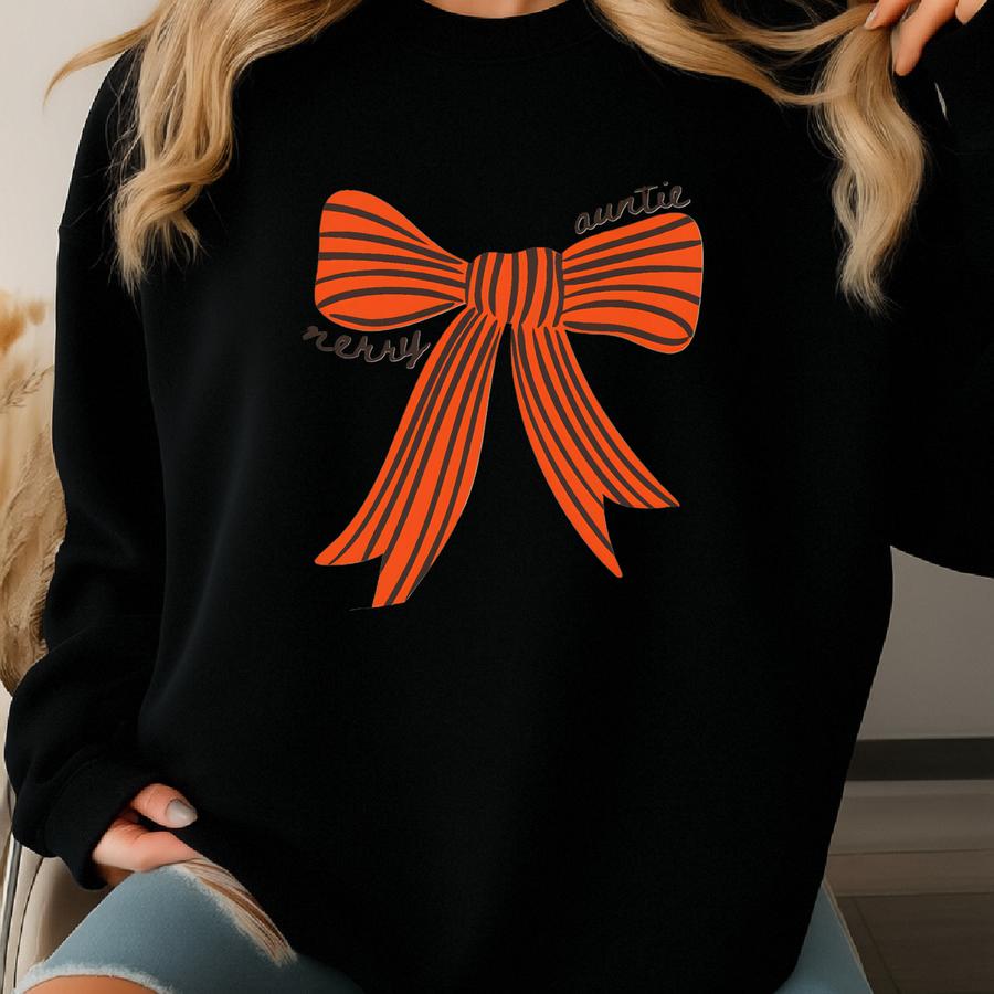 Auntie Sweatshirt, Christmas Aunt Shirt, New Sister Crewneck, Santa Crew Neck, Xmas Gifts Sweatshirt