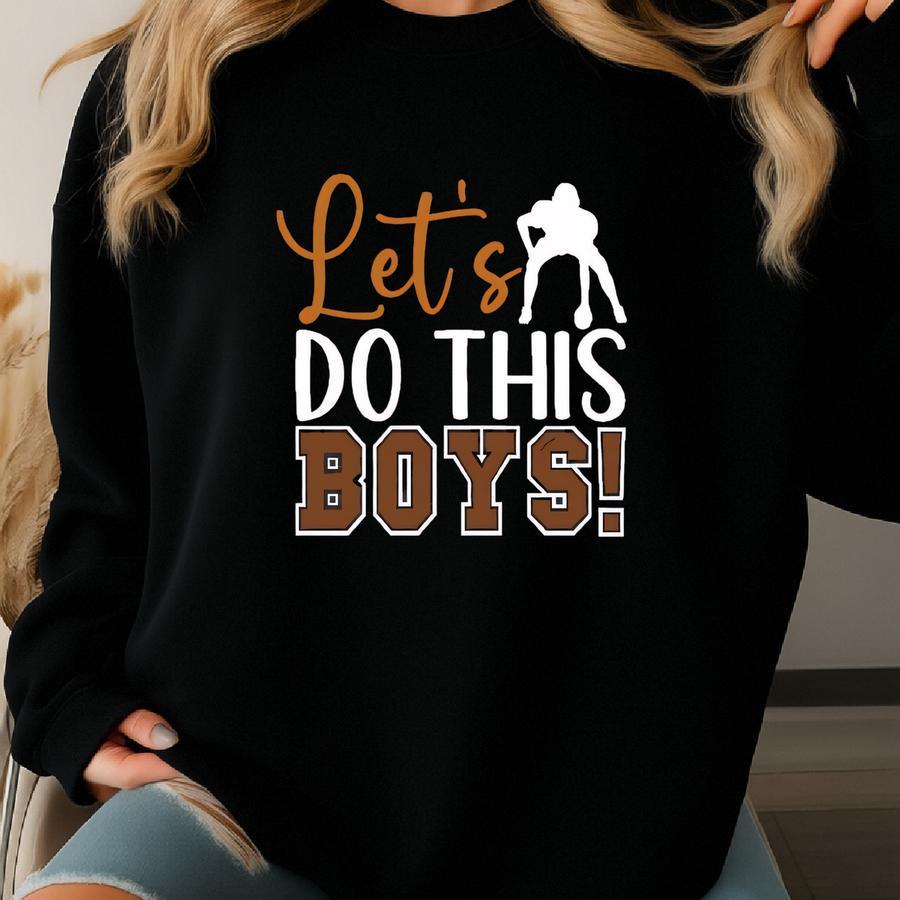 Let's Do This Boys American Football T-shirt, Game Day Football Shirt, American Football Shirt, Gift For Football Lovers, Football Tee Sweatshirt