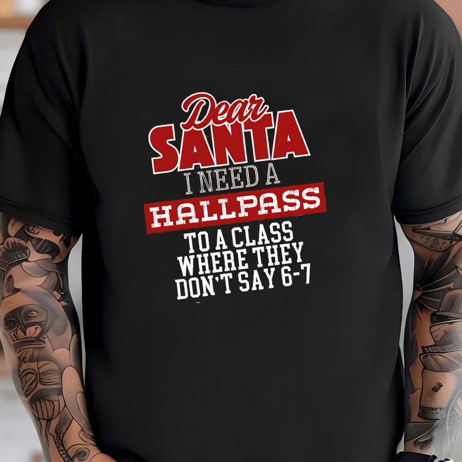 Christmas Dear Santa Custom Teacher Group Shirts: Funny Elementary Educator Personalized Group Tees, Para Xmas Tees T-shirt