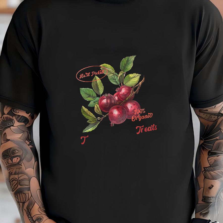 Cranberries Fruit Baby Tee, Vintage Fruit Label Tee, 90s Aesthetic Cranberry Fruit Shirt, Retro Graphic Baby Tee, Cool Fun Gift For Her T-shirt