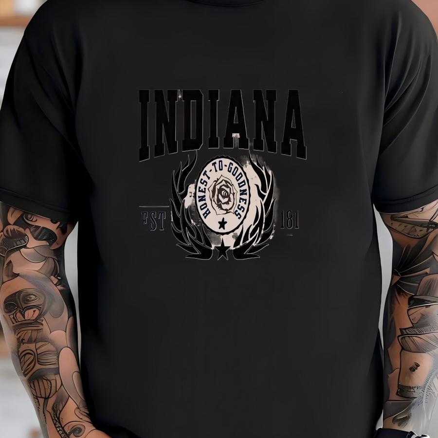 A State Pride Cotton Canvas Tee: Crossroads Of America T-shirt