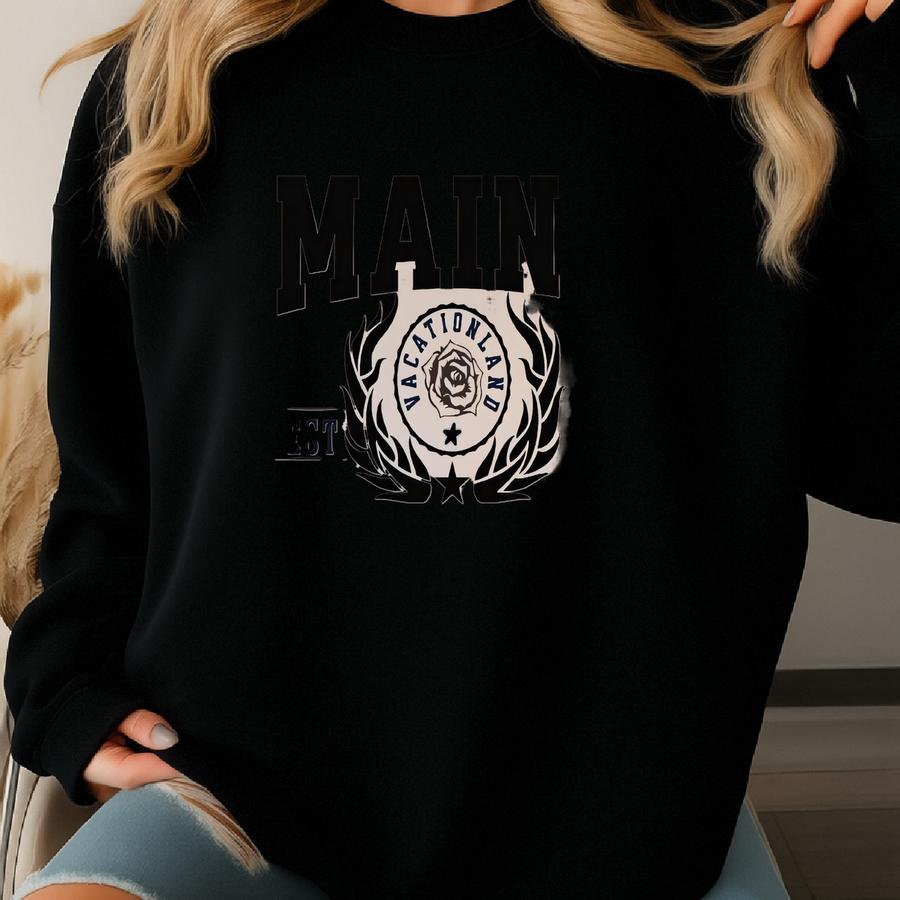 Maine Lighthouses Lobster Cotton Canvas Tee - Eco-friendly Travel Tote Sweatshirt