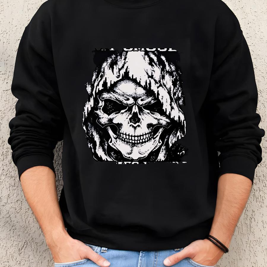 Even The Devil On My Shoulder Sometimes Whispers Wtf Are You Unto Now Sweatshirt, Bold Quote Tee, Sarcastic Men Hoodie, Funny Saying Tee Sweatshirt