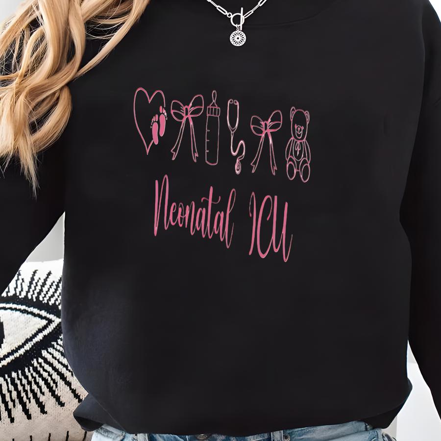 ® Neonatal Icu Nurse Shirt, Baby Feet Nurse T-shirt, Nicu Gift For Rn, Pink Nurse Graduation Tee, Nicu Staff Appreciation Gift Sweatshirt