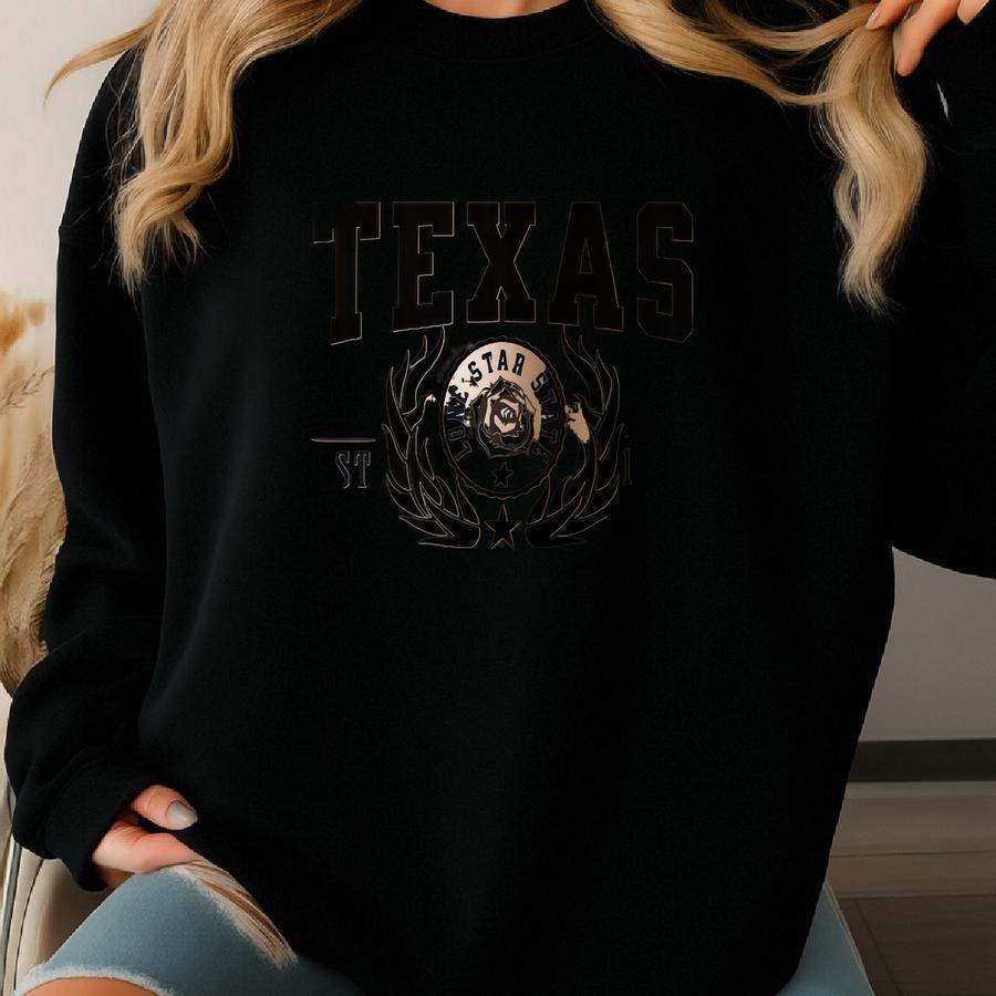 Texas State Big, Bold, Beautiful Cotton Canvas Tee – Eco-friendly Reusable Shopping Tote, Travel Gift Lone Star State Pride Sweatshirt