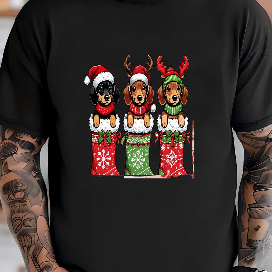 Dachshund Christmas Sweatshirt, Dachshund Christmas Shirt, Dog Lover Gift, Dachshund New Year Shirt, Christmas Crewneck, Dachshund Mom Shirt T-shirt