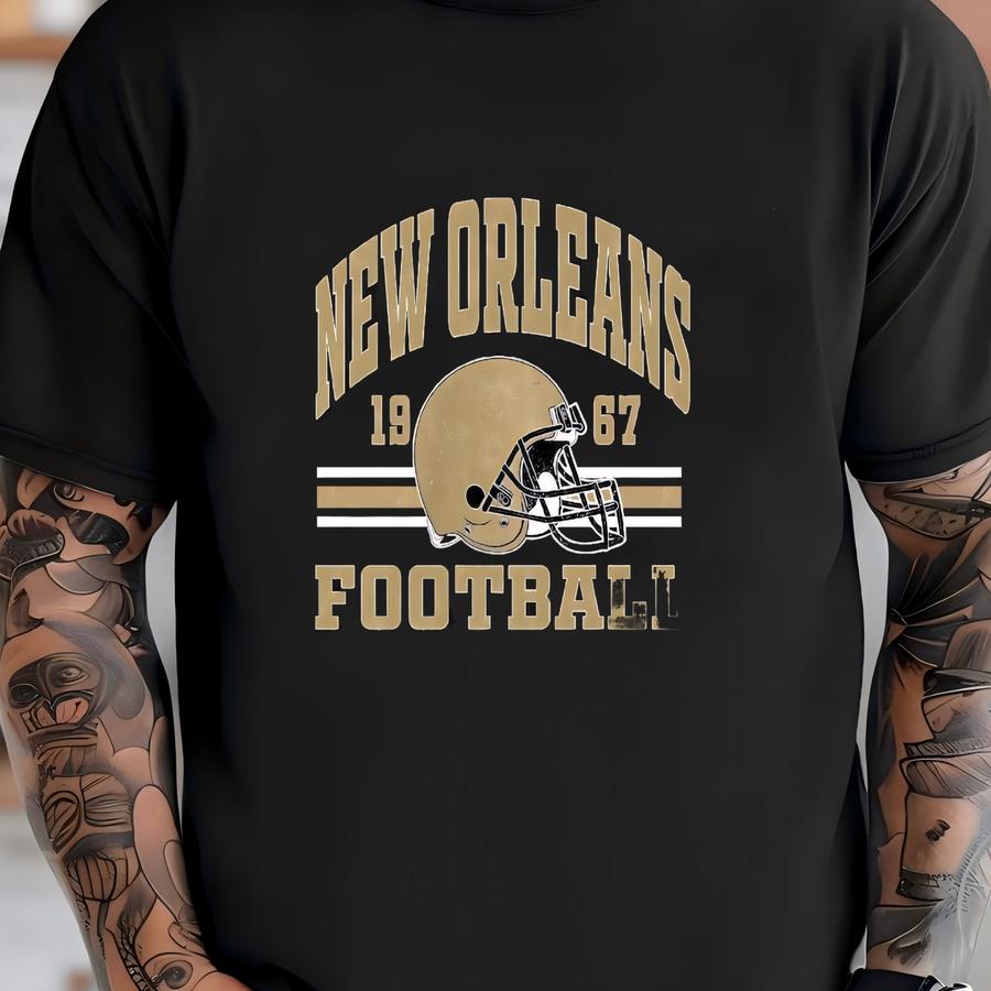Vintage Style New Orleans Football Sweatshirt, Retro Saint Football Shirt, New Orleans Fan Gifts, Sunday Football Gift, Mascot Game Day Tee T-shirt