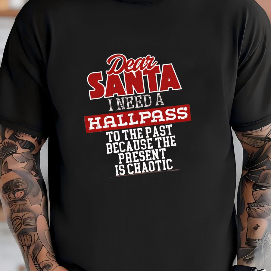 Christmas Dear Santa Custom History Teacher Group Shirts: Funny Government Educator Personalized Group Tees, Civics Xmas Tees T-shirt