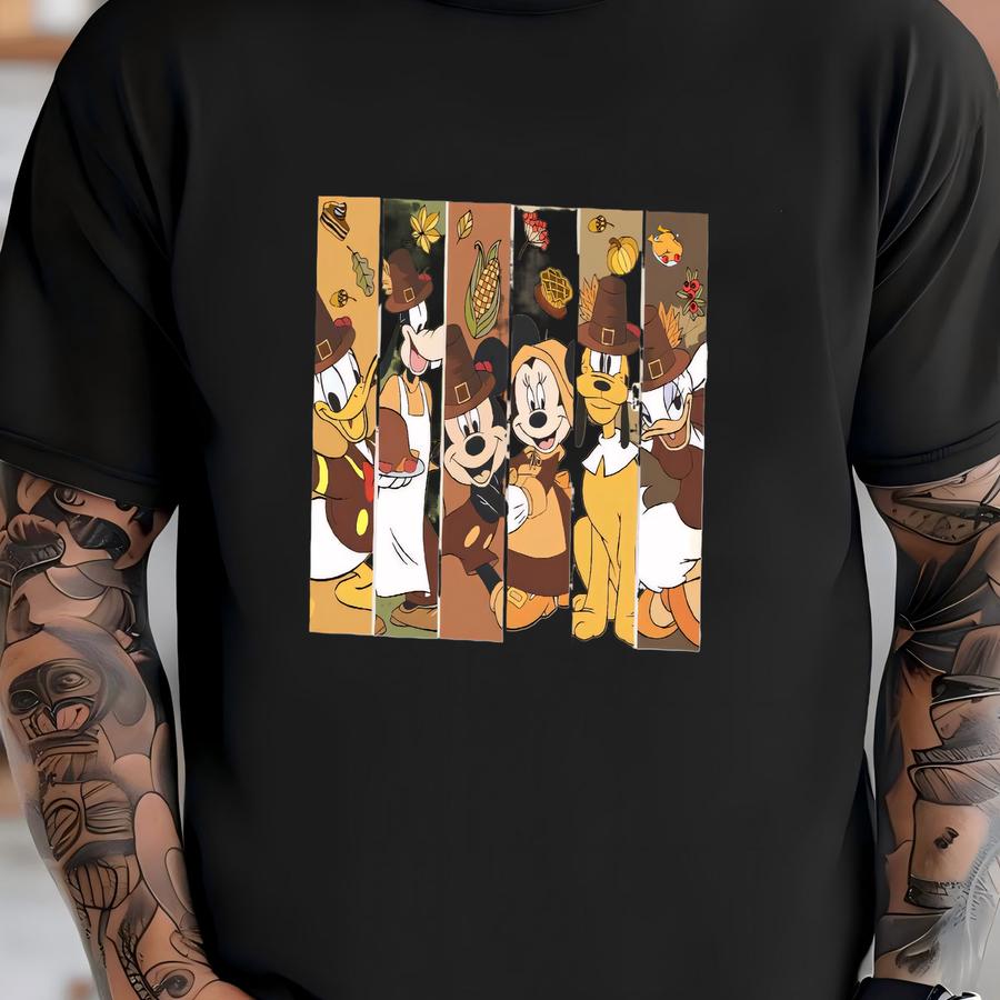 And Friends Thanksgiving Shirt,  Co Hoodie, Autumn Season Shirt, Thanksgiving Day Shirt, Family Dinner Shirt T-shirt