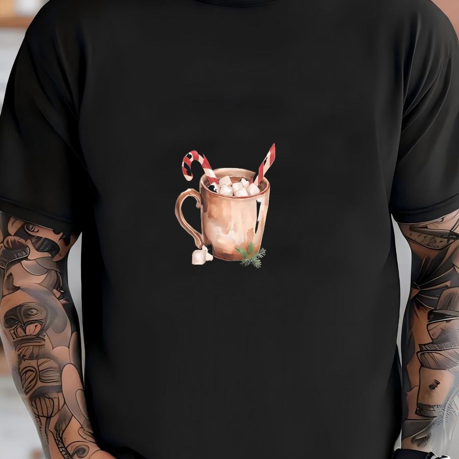 Hot Chocolate Shirt Hot Cocoa Shirt Winter Shirt Christmas Sweater Christmas Shirt Christmas Tshirt Hot Chocolate Lover Gifts T-shirt