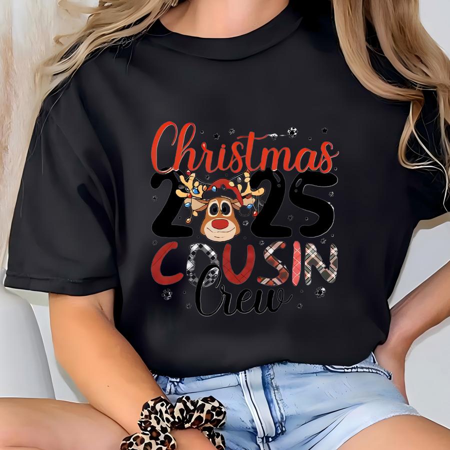 Cousin Crew Christmas Shirt, Matching Cousin Shirt, Christmas 2025 Gifts For Cousins, Cousin Holiday Shirt, Cousins' Christmas Party Shirts T-shirt