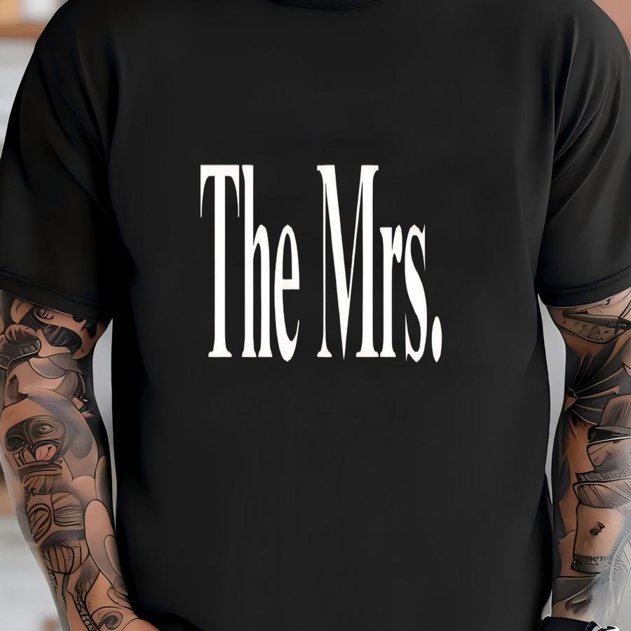 The Mrs Hoodie – Custom Bride Tee, Wedding Gift For Her, Newlywed Shirt, Bridal Shower Gift, Honeymoon Top, Bachelorette Party Tee, Wifey T-shirt