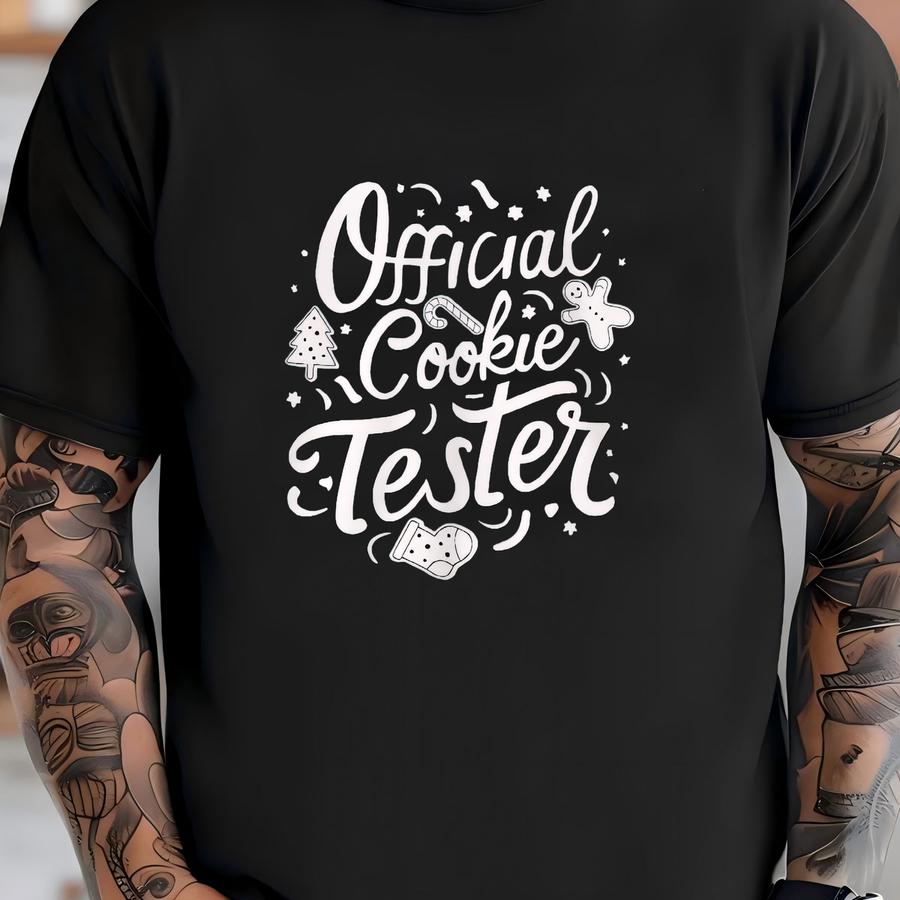 Cookie Tester Christmas Sweatshirt For Women, Holiday Pajama Sweatshirt, Baking Party Christmas Shirt, Winter Gift For Her T-shirt