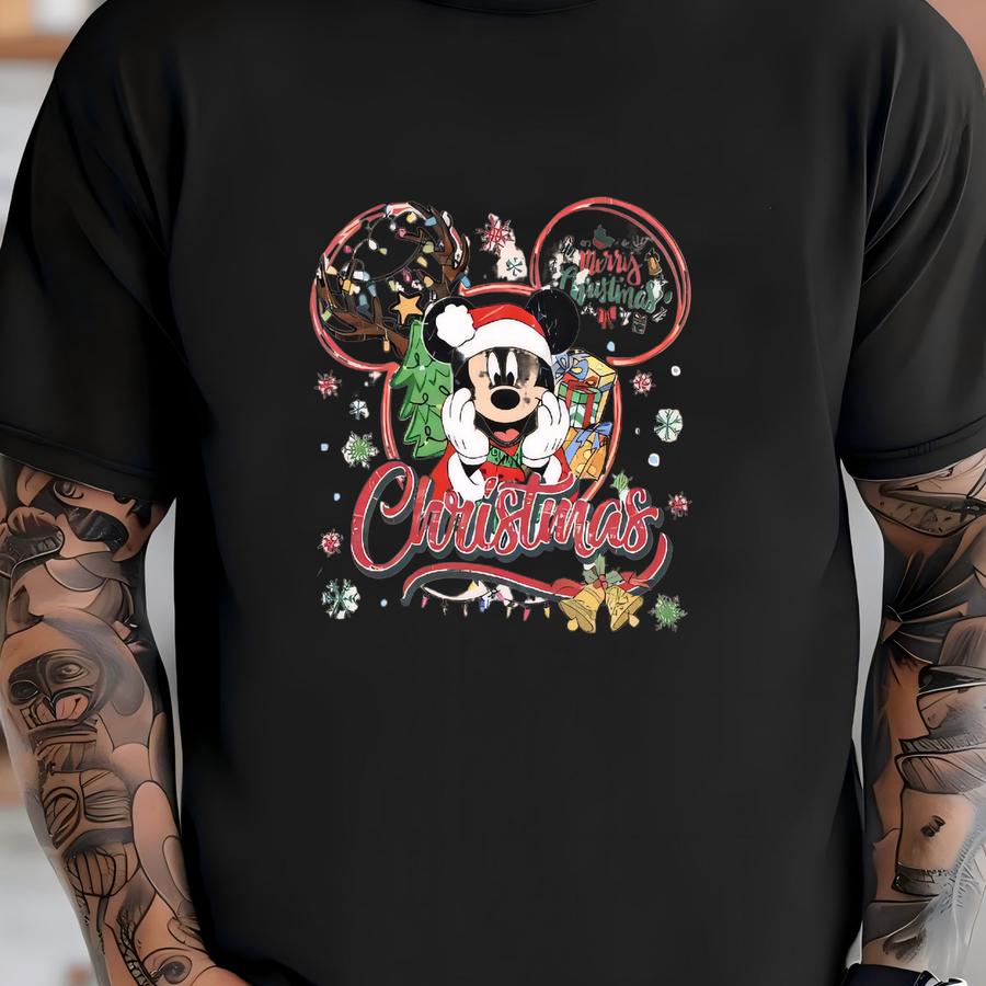 Vintage Walt World Christmas Family Shirt, Retro Family Holiday Shirt, And Friends Xmas Tees, Matching Trip 2025 T-shirt