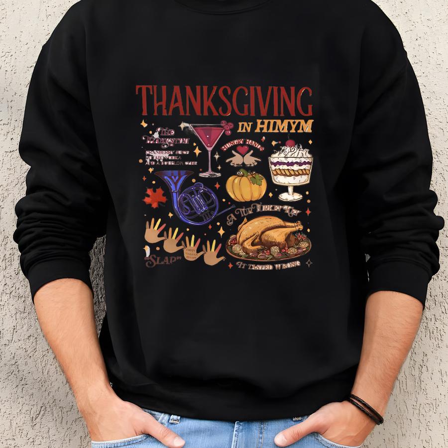 Friends Thanksgiving Hoodie, Thanksgiving Movie Sweatshirt, Friendsgiving Sweater, Movie Lover Fall Hoodie, Friends Fan, Thanksgiving Food Sweatshirt