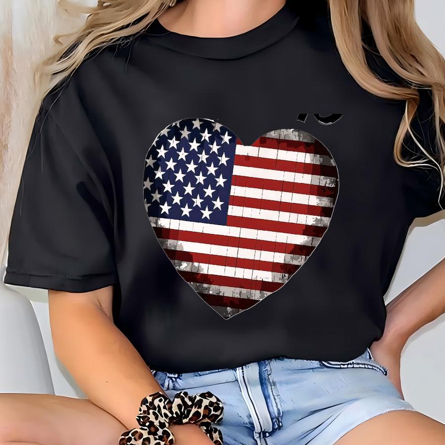 Heart Thank You Veterans Shirt, American Flag Soldier Shirt, Military Tee, Memorial Day Hoodies, Usa Flag Veterans Day Shirt T-shirt