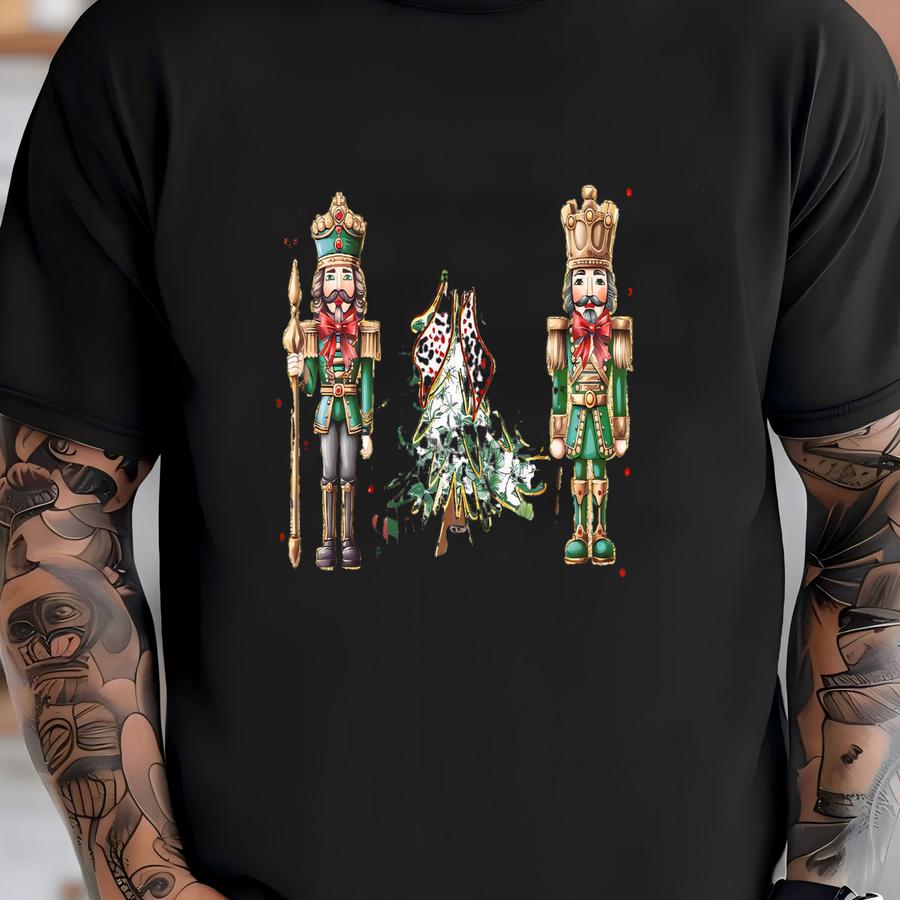 Nutcracker Christmas Sweatshirt, Holiday Nutcracker Xmas Shirt, Cute Nutcracker Hoodie, Festive Christmas Gift, Chinoiserie Christmas Shirt T-shirt