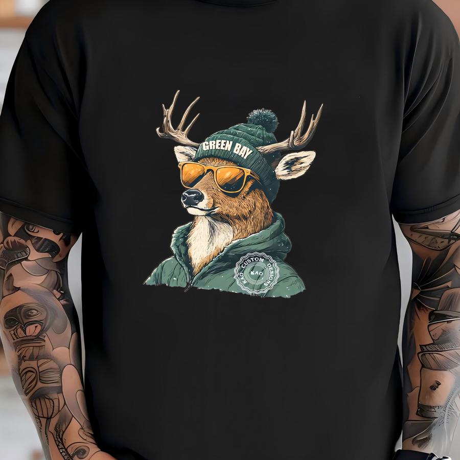 Vintage Green Bay Mascot Sweatshirt: Football Spirit Shirts, Cozy Game Day Crewneck, Packer Sports Gear T-shirt