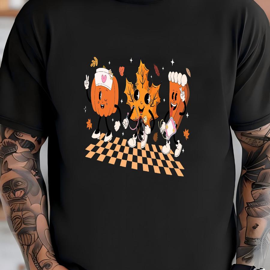 Nurse Thanksgiving Shirt, Thankful Nurse Tee, Funny Nurse Hoodie, Pumpkin Pie Shirt, Thanksgiving Gift For Nurses Nursing Students T-shirt