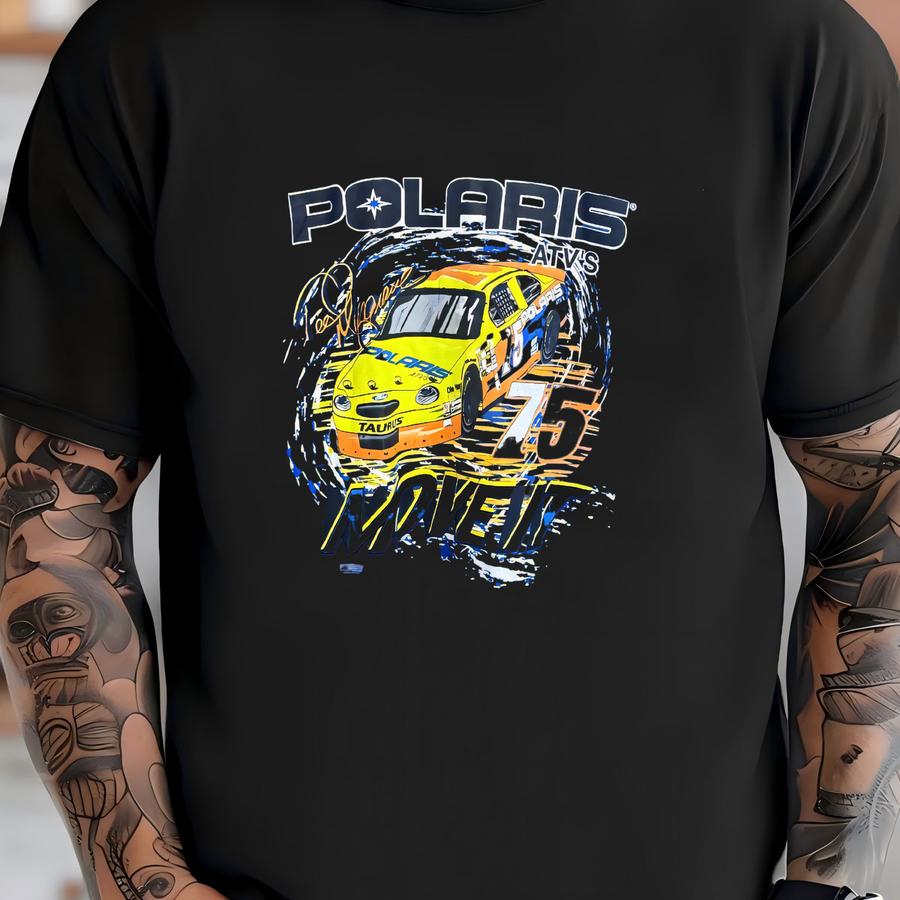 Vintage Polaris Atv's Nascar Racing Graphic Tee Size Large T-shirt