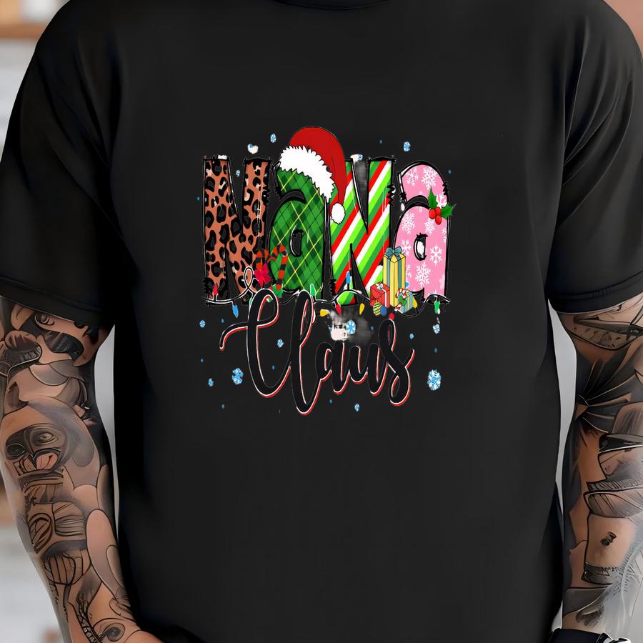 Nana Claus Gift Shirt, Nana Christmas Tee, Nana Claus Sweatshirt, Nana Claus Christmas Sweater, Family Claus Sweatshirt T-shirt