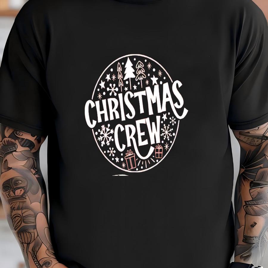 Family Christmas Crew Shirt: Xmas Group Gift, Christmas Tree Tee T-shirt