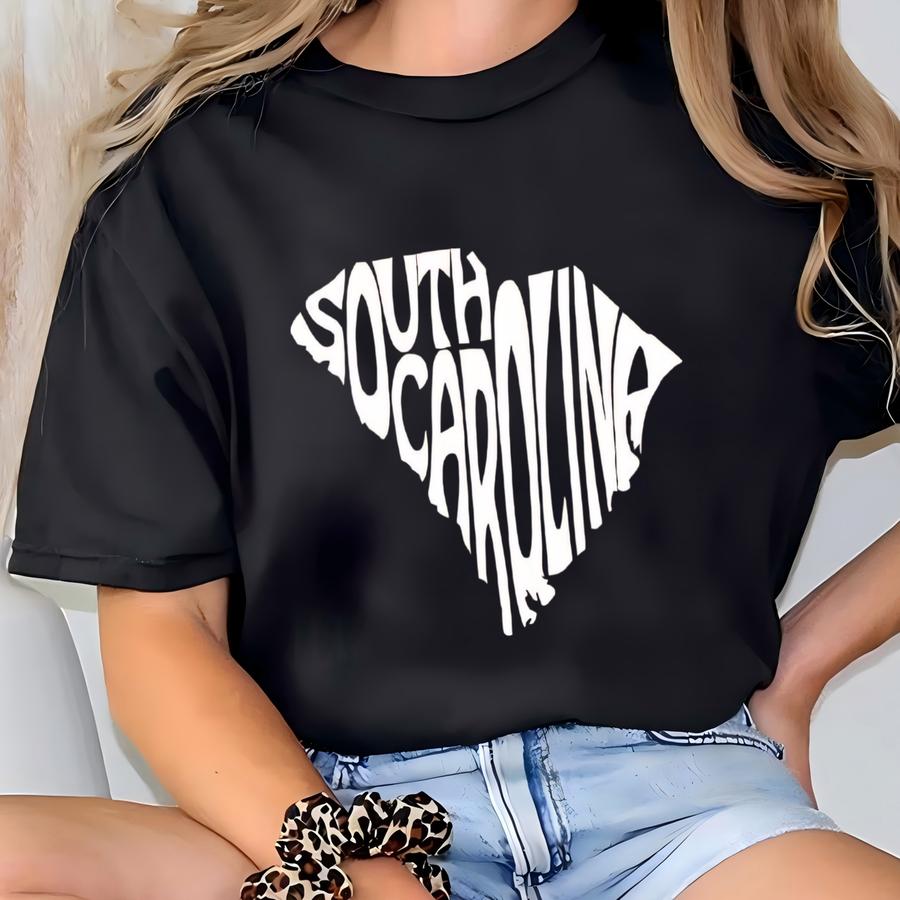 South Carolina Map Tank Top, State Map Tank, Vacation Travel Wear, South Carolina Lover Gift, Women's Sc Tank T-shirt