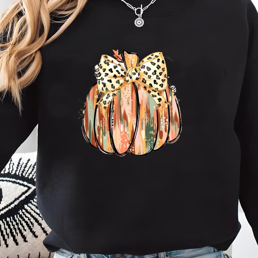 Faux Glitter Pumpkin Fall Shirt, Faux Fall Shirt, Fall Polka Dot Pumpkin Shirt, Coquette Shirt, Sparkly Shirt, Fall Sparkle Sweatshirt