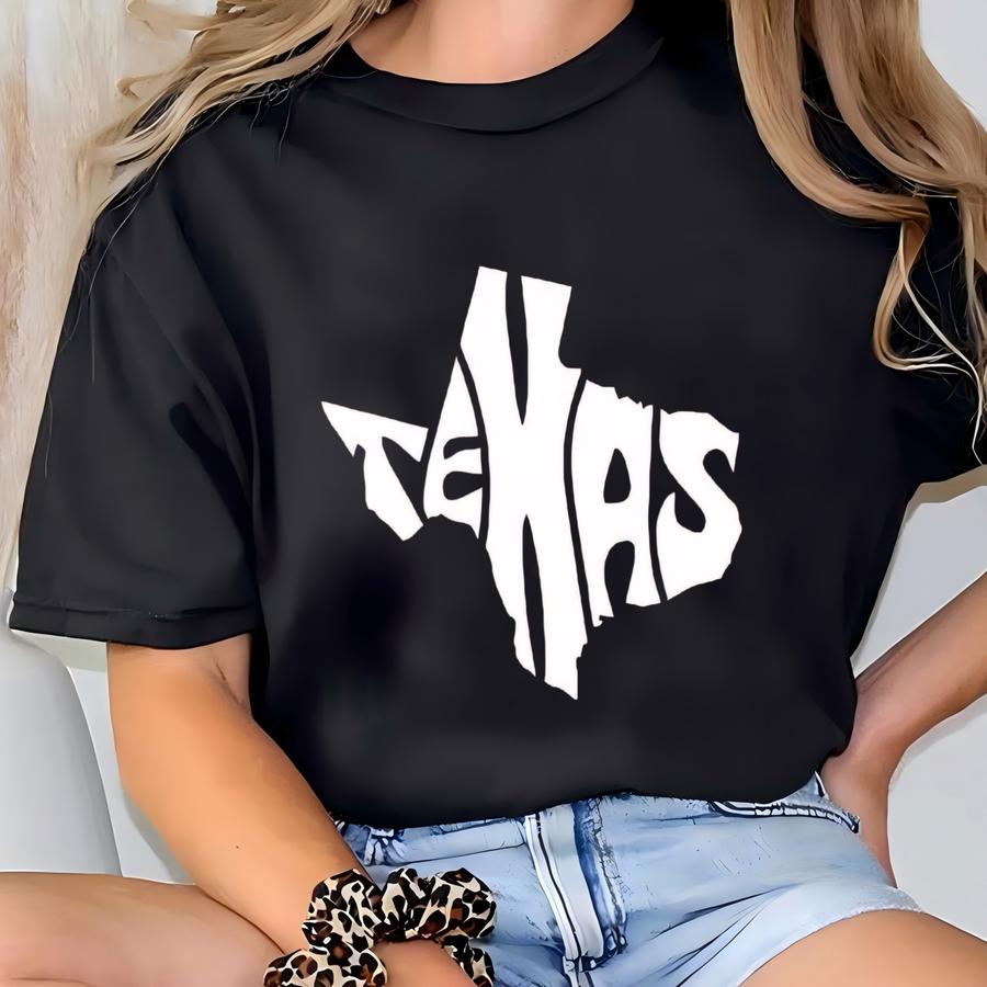 Texas Map Tank Top, Patriotic Texas Shirt, Travel And Country Tee, Texas Lover Gift For Her T-shirt