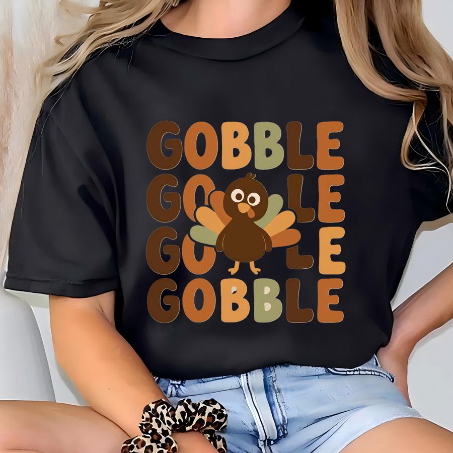 Thanksgiving Gobble Sweatshirt, Family Reunion Tee, Turkey Crewneck, Fall Sweater, Funny Thanksgiving Shirt T-shirt