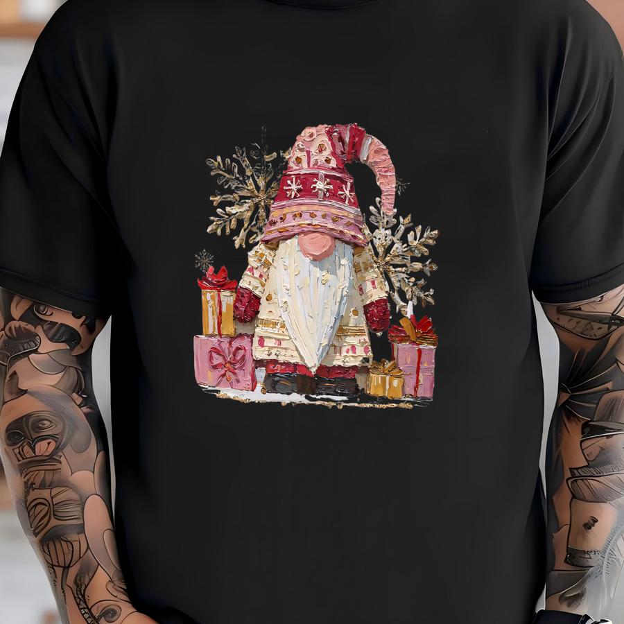 Christmas Gnome Hoodie Or Sweatshirt: Holiday, Snowflake, Presents, Festive Sweatshirt T-shirt