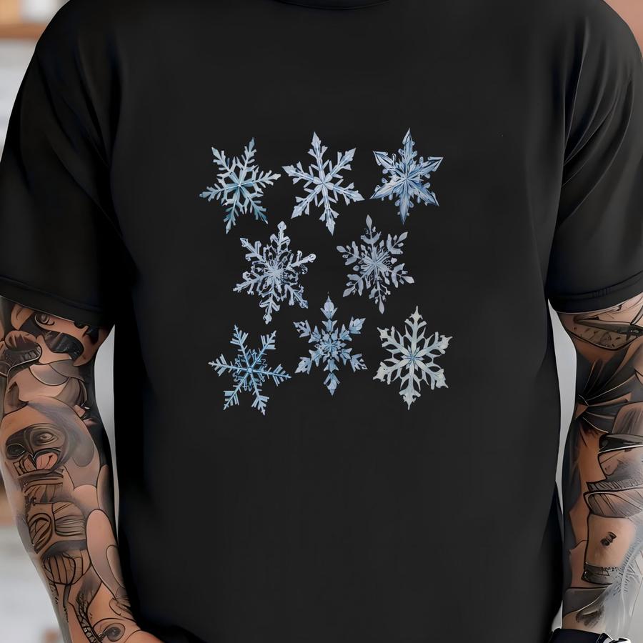 Snowflakes Winter Sweatshirt Christmas Sweatshirt Ugly Christmas Sweater Christmas Shirt Christmas Sweatshirts Winter Shirts Xmas Shirt T-shirt