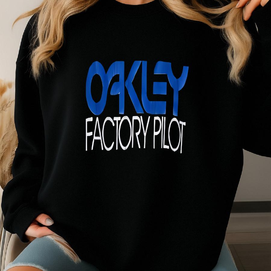 Vintage Y2k Oakley Factory Pilot Motocross Racing Tee Size Large Sweatshirt