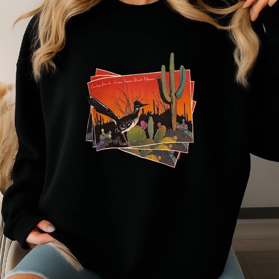 Vintage Arizona Sonora Desert Museum Nature Gradient Graphic Tee Size Xl Sweatshirt