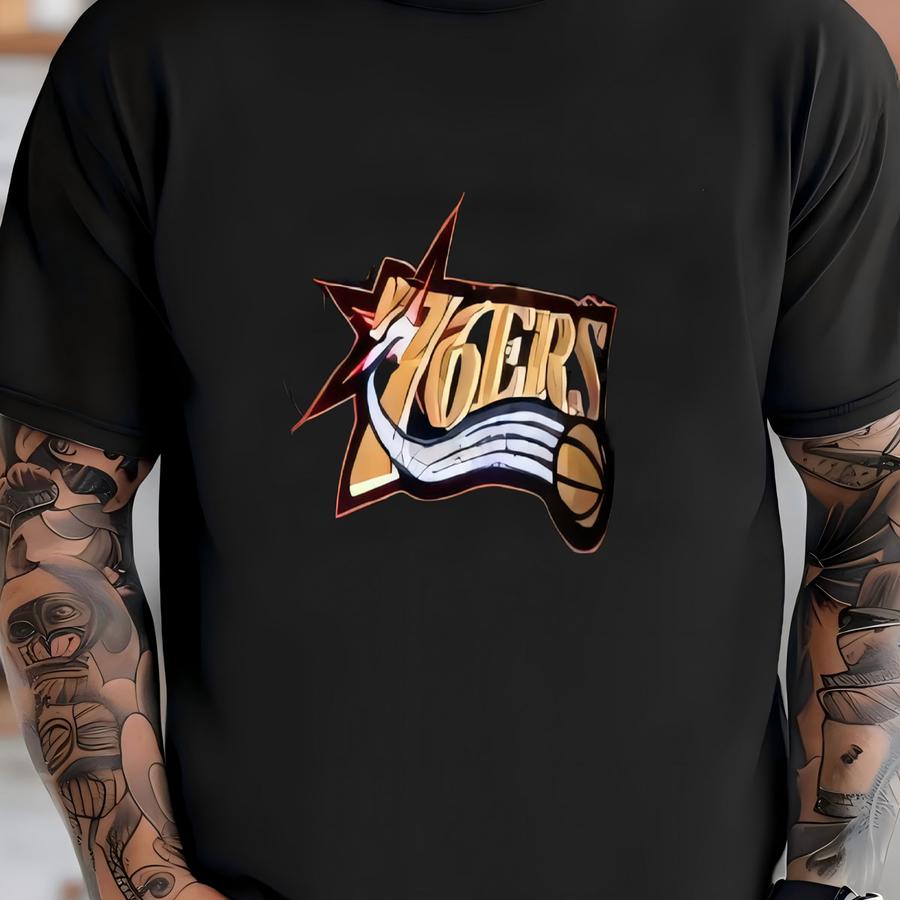 Vintage 90's Pro Player Philadelphia 76ers Warm Up Shooting Shirt Size Large T-shirt