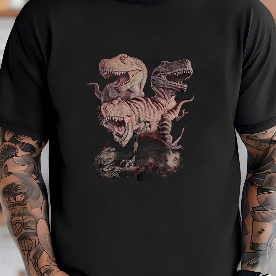 Vintage The Mountain Dinosaurs Big Print Graphic Tee Size Xxl T-shirt